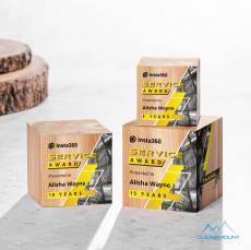 Feuille Full Color Square / Cube Wood Award - Awards and Trophies