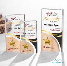 Nuage Full Color Rectangle Wood Award - Awards and Trophies