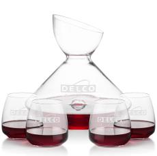 Woodbury Carafe & Hogarth Stemless Wine - Barware