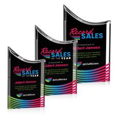 Chiswick Full Color Black Peaks Acrylic Award - Awards and Trophies