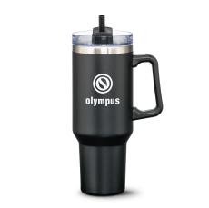 Compeer Handle Travel Mug w/Straw - 40oz - Travel Tumblers