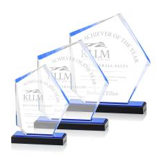 Driffield Blue Polygon Acrylic Award - Awards and Gifts