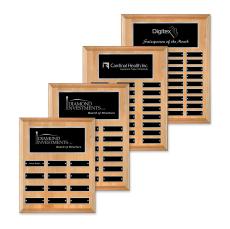 Erindate (Vert) Perpetual Plaque - Red Alder/Silver - Plaque Awards