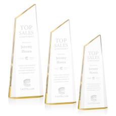 Hudson Gold Peaks Acrylic Award - Acrylic Awards