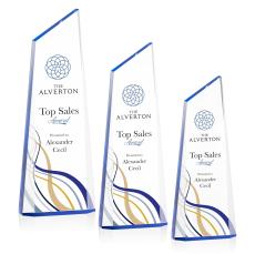Hudson Full Color Blue Peaks Acrylic Award - Acrylic Awards