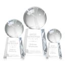 Tennis Ball Globe on Celestina Base Crystal Award