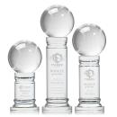 Baseball Globe on Colverstone Base Crystal Award