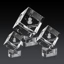 Burrill 3D Clear on Paragon Base Square / Cube Crystal Award