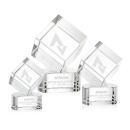 Burrill Clear on Paragon Base Square / Cube Crystal Award