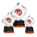 Burrill Full Color Black on Robson Base Square / Cube Crystal Award