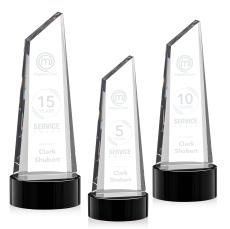 Akron Tower on Base - Black - Awards and Trophies