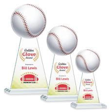 Edenwood Baseball Full Color Clear Towers Crystal Award - Awards and Trophies
