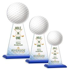 Edenwood Golf Full Color Blue Towers Crystal Award - Awards and Trophies