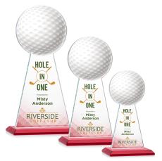 Edenwood Golf Full Color Red Towers Crystal Award - Awards and Trophies