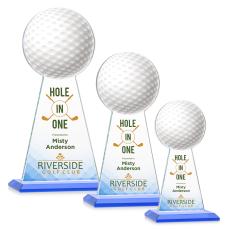Edenwood Golf Full Color Sky Blue Towers Crystal Award - Awards and Trophies