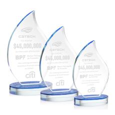 Headley Flame Crystal Award - Crystal Awards