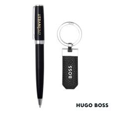 Hugo Boss Ballpoint Pen & Key Ring set - Writing Instruments