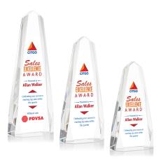 Geneva Full Color Obelisk Crystal Award - Full Color Imprint