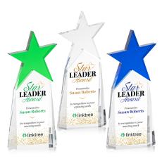 Vernon Vividprint Star Crystal Award - Full Color Imprint