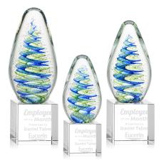 Jezebel Tear Drop on Granby Base Glass Award - Glass Awards