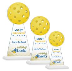 Edenwood Pickleball Full Color White Towers Crystal Award - Crystal Awards