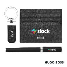 Hugo Boss Rollerball Pen, Key Ring & Card Holder Set - Writing Instruments