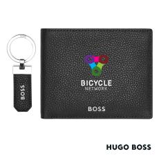 Hugo Boss Classic Grained Key ring & Wallet Set - Housewares