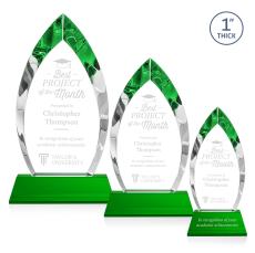 Marinello Green on Base Peaks Crystal Award - Awards and Trophies