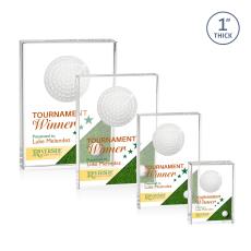 Pennington Golf Full Color Rectangle Crystal Award - Awards and Trophies