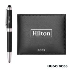 Hugo Boss Rollerball Pen & Wallet Set - Pen Sets