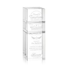 Tofino Stacker Clear Rectangle Crystal Award - Awards and Trophies