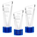 Plymouth Blue on Marvel Base Peaks Crystal Award