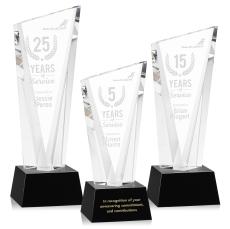 Plymouth Black on Robson Base Peaks Crystal Award - Awards and Trophies