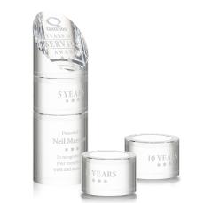 Atlantis Stacker Clear Towers Crystal Award - Awards and Trophies