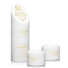 Atlantis Stacker White Towers Crystal Award - Awards and Trophies