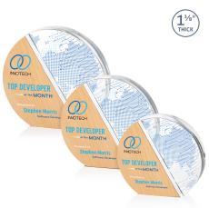 Kenyon Full Color Circle Wood Award - Awards and Trophies