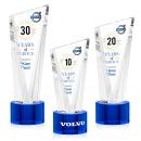 Plymouth Full Color Blue on Marvel Base Peaks Crystal Award