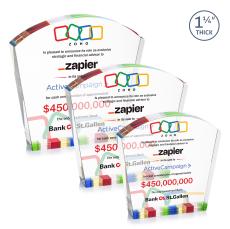 Topeka Full Color Peaks Crystal Award - Awards and Trophies