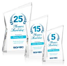 Roswell Full Color Peaks Crystal Award - Awards and Trophies