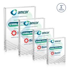 Buchanan Full Color Rectangle Crystal Award - Awards and Trophies