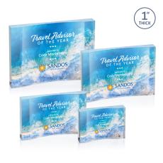 Langworth Full Color Clear Rectangle Acrylic Award - Awards and Trophies