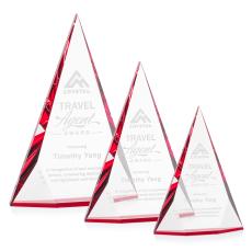 Rochester Red Pyramid Crystal Award - Crystal Awards