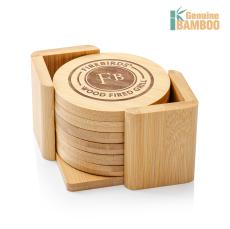 Yorkshire Bamboo Coasters Set - Round - Coasters