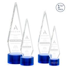 Springfield Blue on Marvel Base Diamond Crystal Award - Awards and Trophies