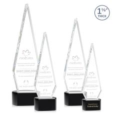 Springfield Black on Paragon Base Diamond Crystal Award - Awards and Trophies