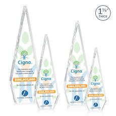 Springfield Full Color Diamond Crystal Award - Full Color Imprint