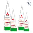 Springfield Full Color Green on Hancock Base Diamond Crystal Award