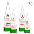 Springfield Full Color Green on Paragon Base Diamond Crystal Award