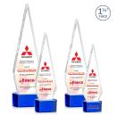 Springfield Full Color Blue on Paragon Base Diamond Crystal Award