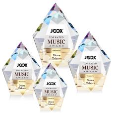 Devron Full Color Prismatic Polygon Crystal Award - Awards and Trophies